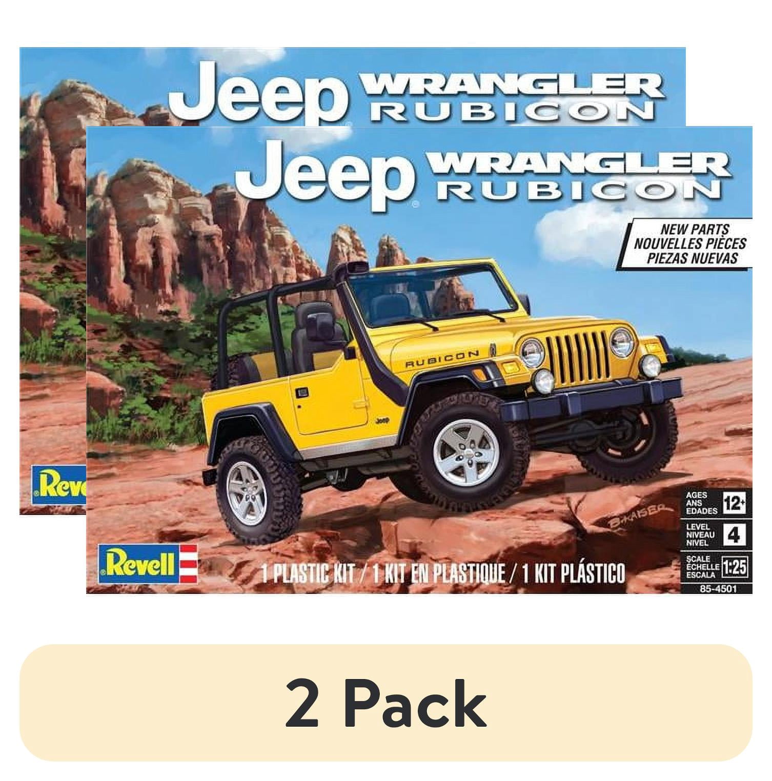 (2 pack) Level 4 Model Kit Jeep Wrangler Rubicon 1/25 Scale Model by ...