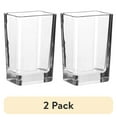 thumbnail interactive-video image 1 of (2 pack) Libbey Clear Glass Rectangular Floral Vase, 6 in., 1 of 6