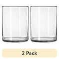 thumbnail interactive-video image 1 of (2 pack) Libbey Wide Glass Cylinder Floral Vase, 8" Tall and 6" Wide, 1 of 6