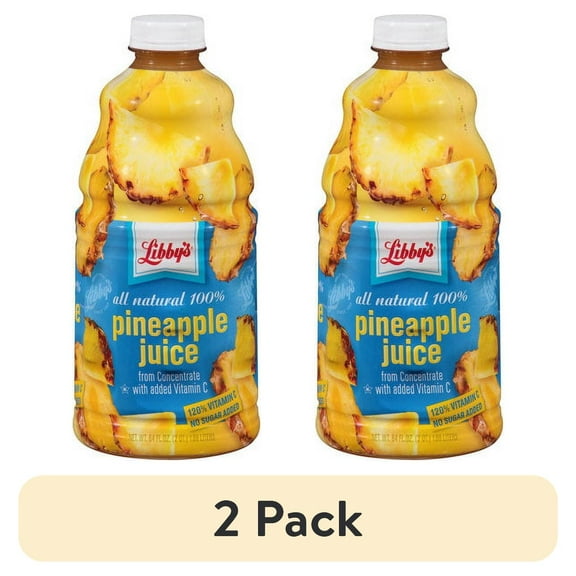 (2 pack) Libby's 100% Pineapple Juice, 64 Fl. Oz.