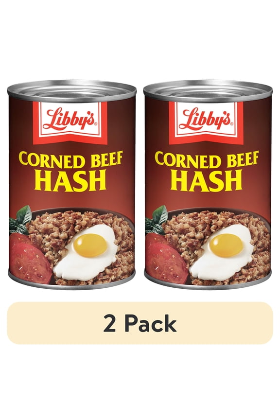 (2 pack) Libby's Corned Beef Hash, 37g Protein Per Serving, Canned Food, 15 oz.
