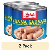 (2 pack) Libby's Vienna Sausage in Chicken Broth, 4.6 oz Can