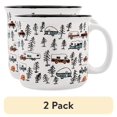 thumbnail image 1 of (2 pack) Life Is Better at The Campsite Mug Set - Multicolor, Ceramic, 14-ounces, 4-Pack (53357), 1 of 13
