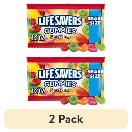 (2 pack) Life Savers Gummi Five Flavor 4.2 Ounce