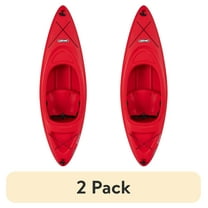 (2 pack) Lifetime Pacer 8 ft Sit-Inside Kayak, Fire Red *WP (91036)