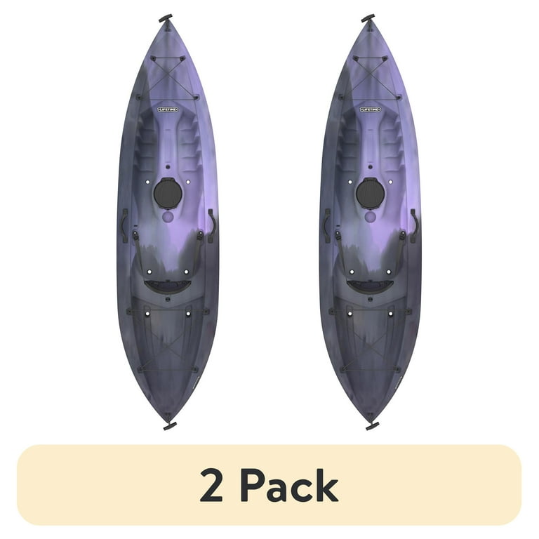 2 pack) Lifetime Tahoma 10 ft Sit-On-Top Kayak, Emperor Fusion