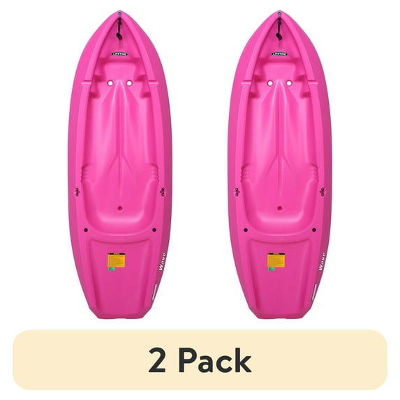 (2 pack) Lifetime Wave 6 ft Youth Kayak, Pink (90098)