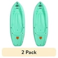 thumbnail interactive-video image 1 of (2 pack) Lifetime Wave 6 ft Youth Sit-on-Top Kayak, Seafoam Green (91237), 1 of 26