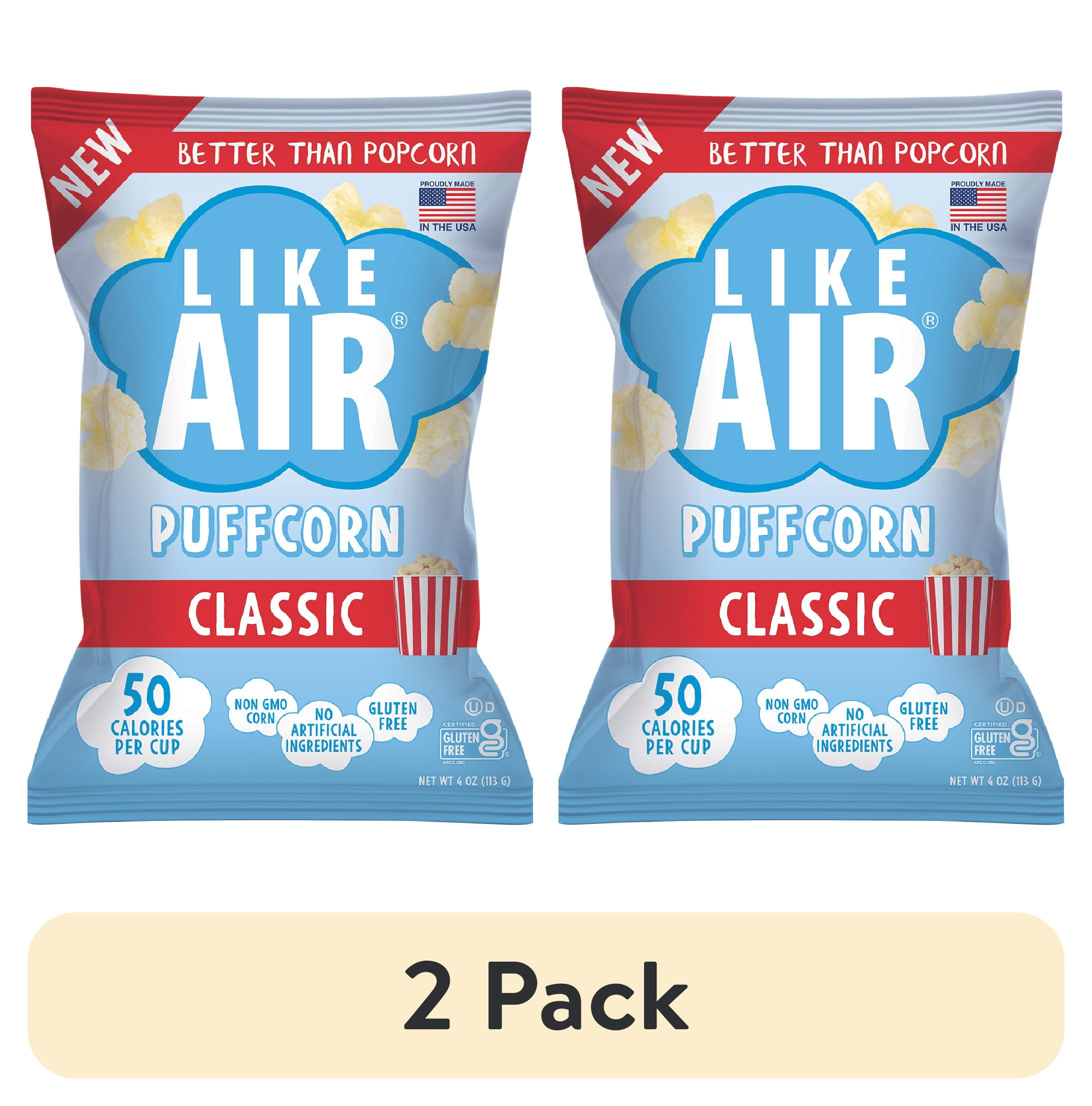 (2 pack) Like Air Puffcorn Classic Butter Flavor 4oz Bag