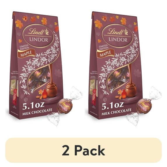 (2 pack) Lindt LINDOR Maple Truffles 5.1OZ Bag