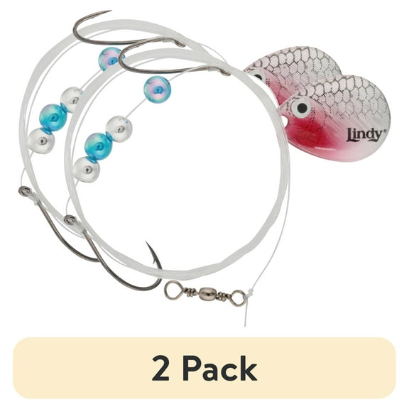 (2 pack) Lindy Crawler Harness Colorado Blade Shad 72"