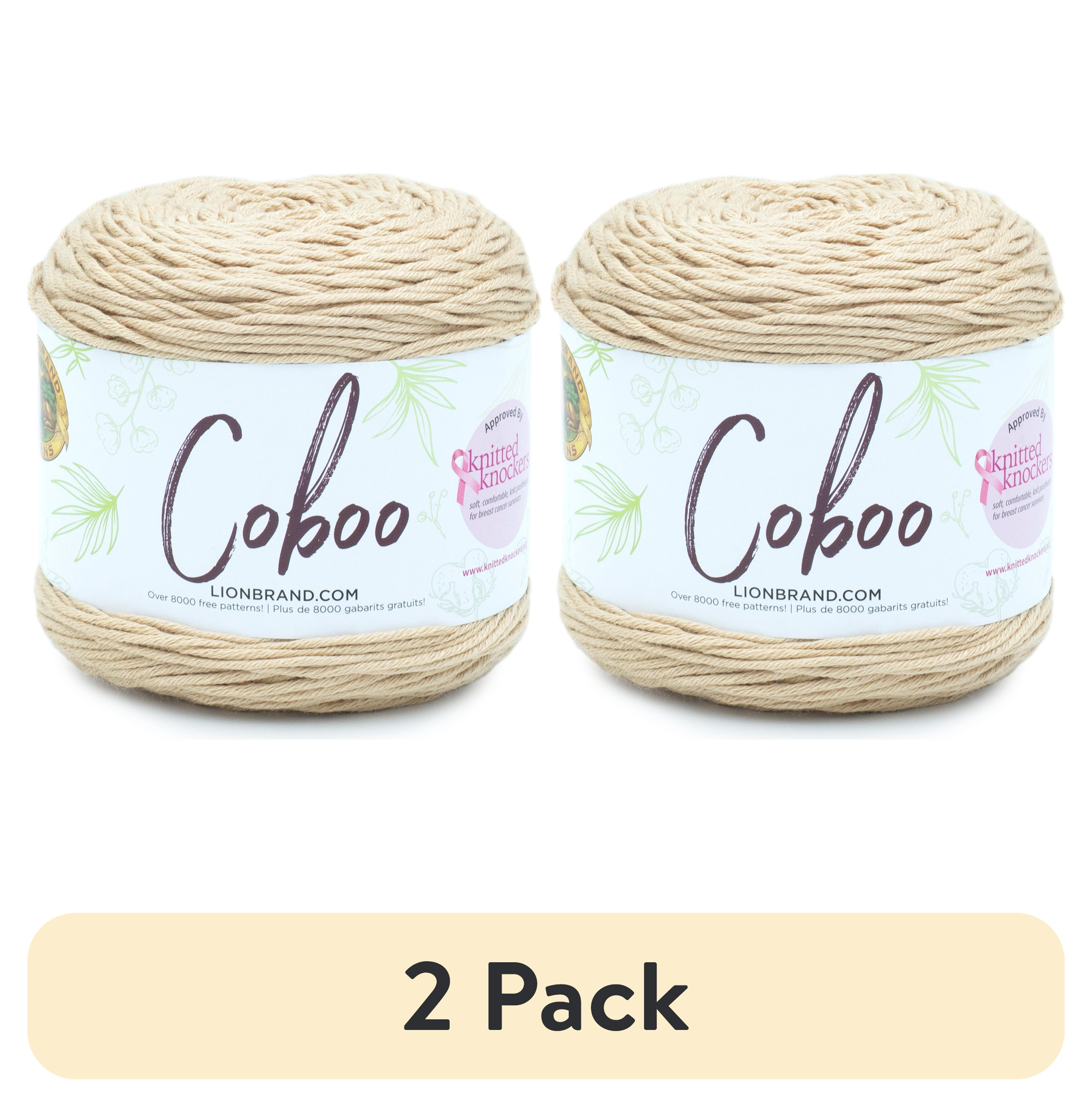 (2 pack) Lion Brand Coboo Beige Light DK Yarn