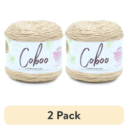 (2 pack) Lion Brand Coboo Beige Light DK Yarn