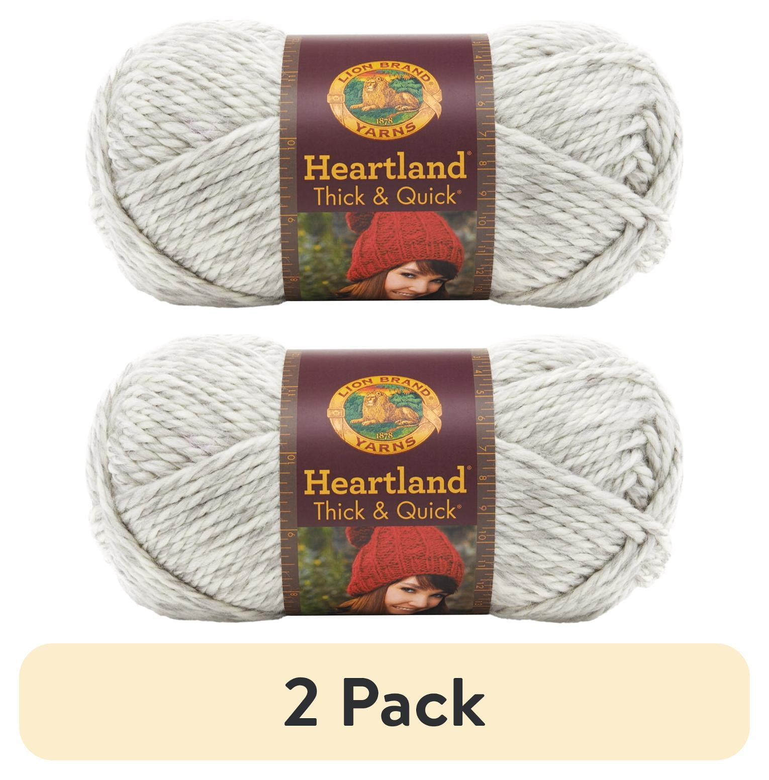 Lion Brand Heartland – Pelote 100% Acrylique Grand Canyon – Fil Doux Chiné Inspiré Nature USA Pour Tricot & Crochet