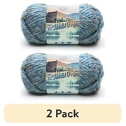 2 pack 2 pack Lion Brand Yarn Hometown Key Largo Tweed 135-308 Super Bulky Acrylic Yarn
