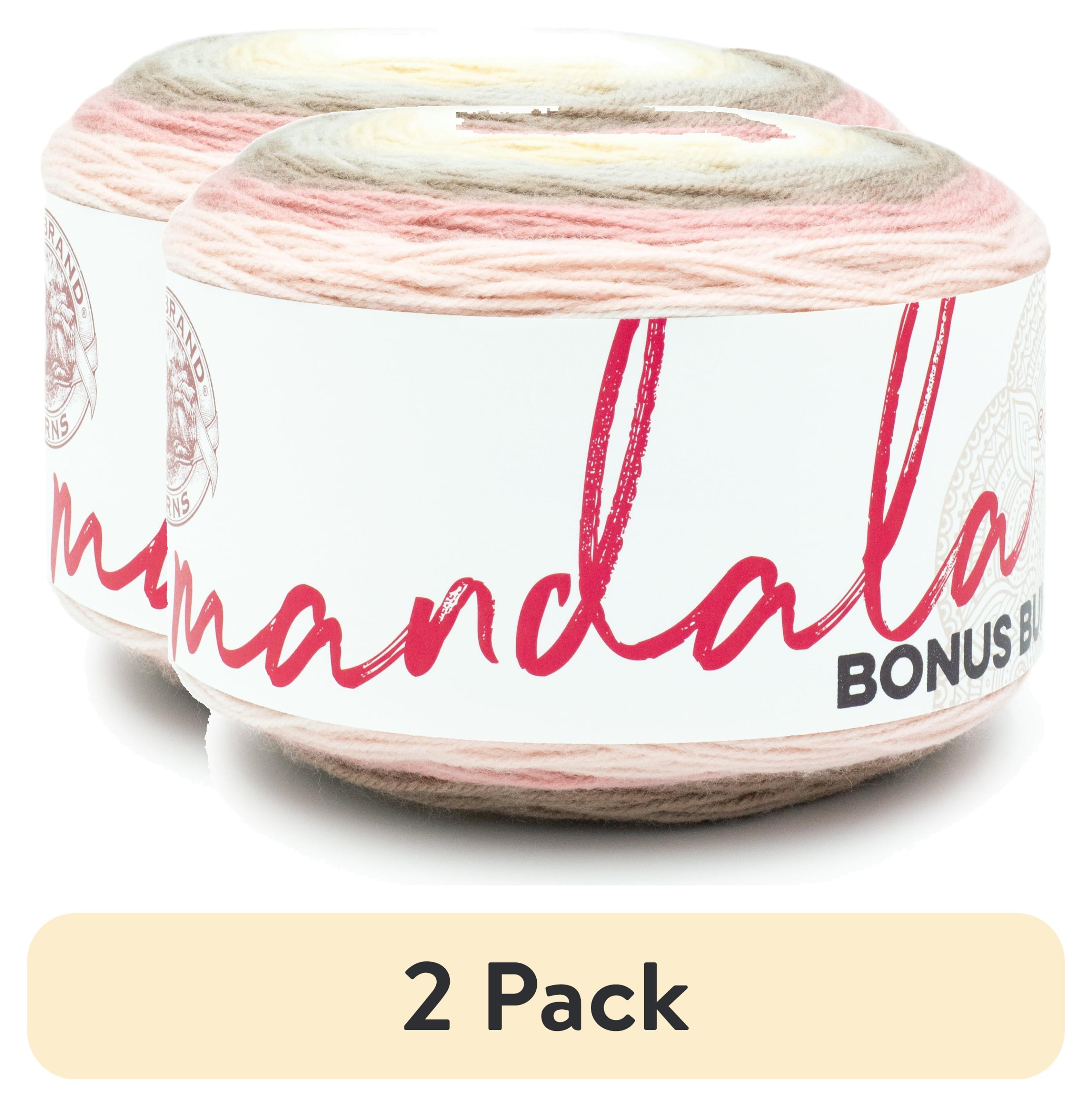 Lion Brand Mandala Bonus Bundle Garn – 1 Knäuel 300g / 1080m, Acryl, Mehrfarbig, Für Stricken & Häkeln