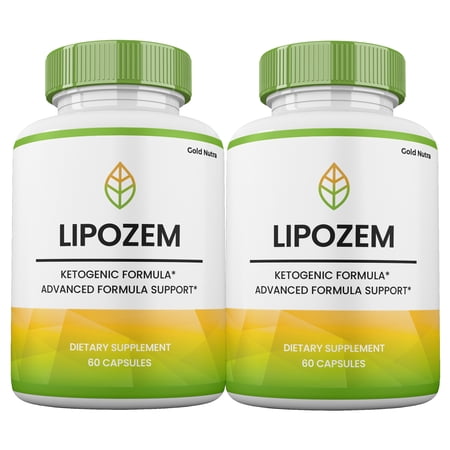 (2 pack) Lipozem Pills , Max Strength Formula, Lipozem Supplement Capsules for Men and Women, 2 Month Supply