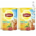 thumbnail image 1 of (2 pack) Lipton Iced Tea Mix Black Tea, Raspberry, Caffeinated, 10 Quarts, 1 of 7