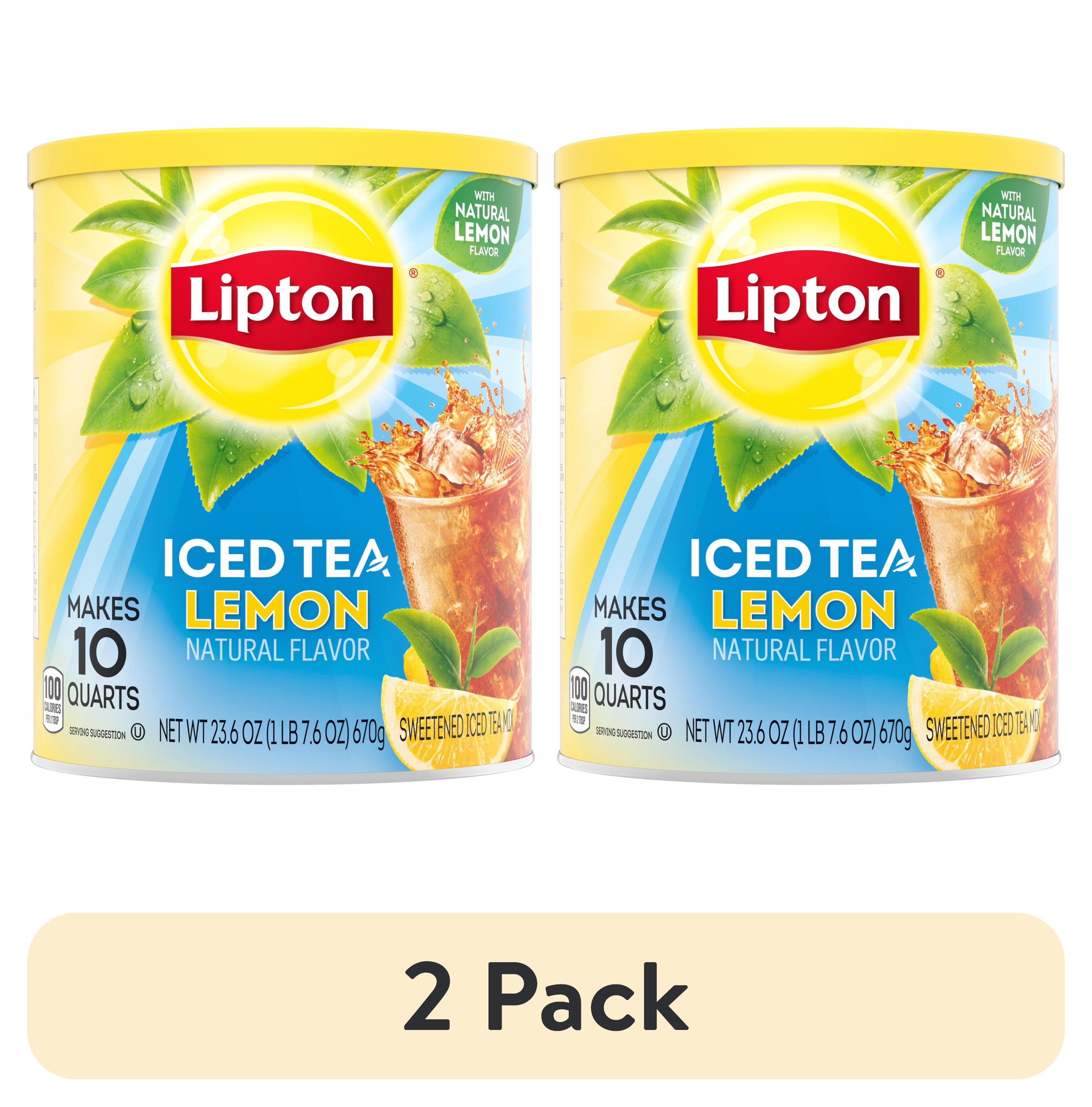 (2 pack) Lipton Tea Sweeten Lemon 10 Quart