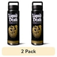 thumbnail image 1 of (2 pack) Liquid Death Reusable Slaughter Water Bottle, Black - 24oz, 1 of 6