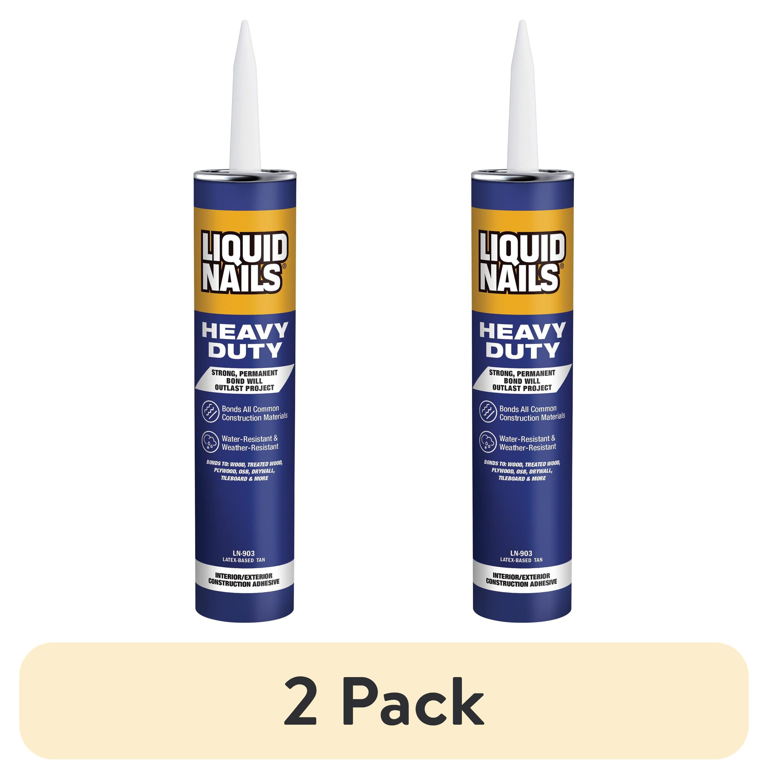 (2 pack) Liquid Nails Heavy Duty 10 oz. White Low VOC Construction Adhesive