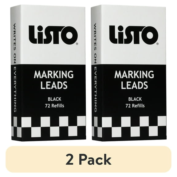 Listo, LIS162BBK, Marking Pencil Refills, 72 / Box