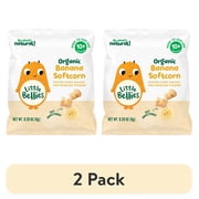 2 pack Little Bellies Organic Banana Softcorn Snack, 0.28 oz Bag