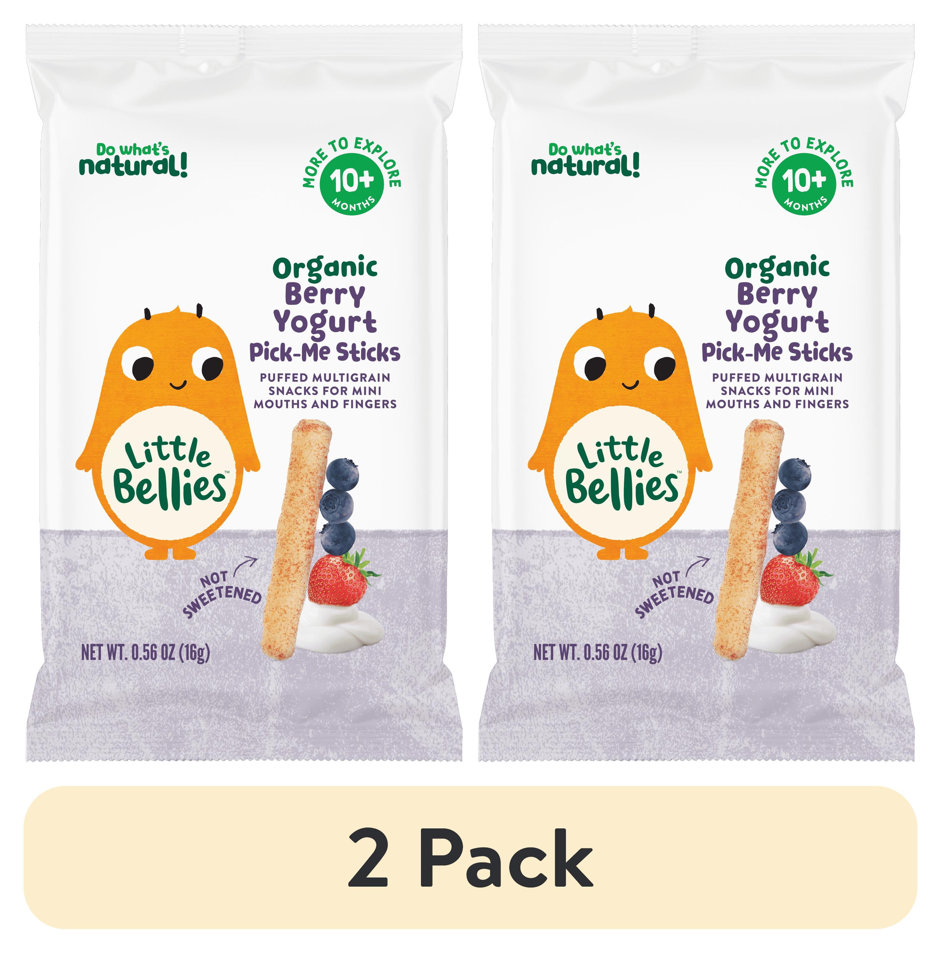 (2 pack) Little Bellies Organic Berry Yogurt Pick-me Sticks 0.56 oz