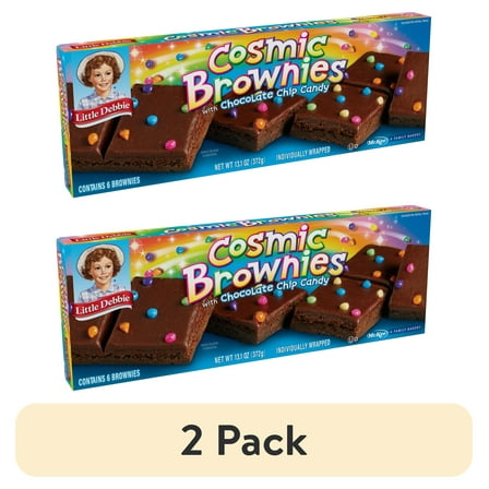 (2 pack) Little Debbie Cosmic Brownies, 13 oz