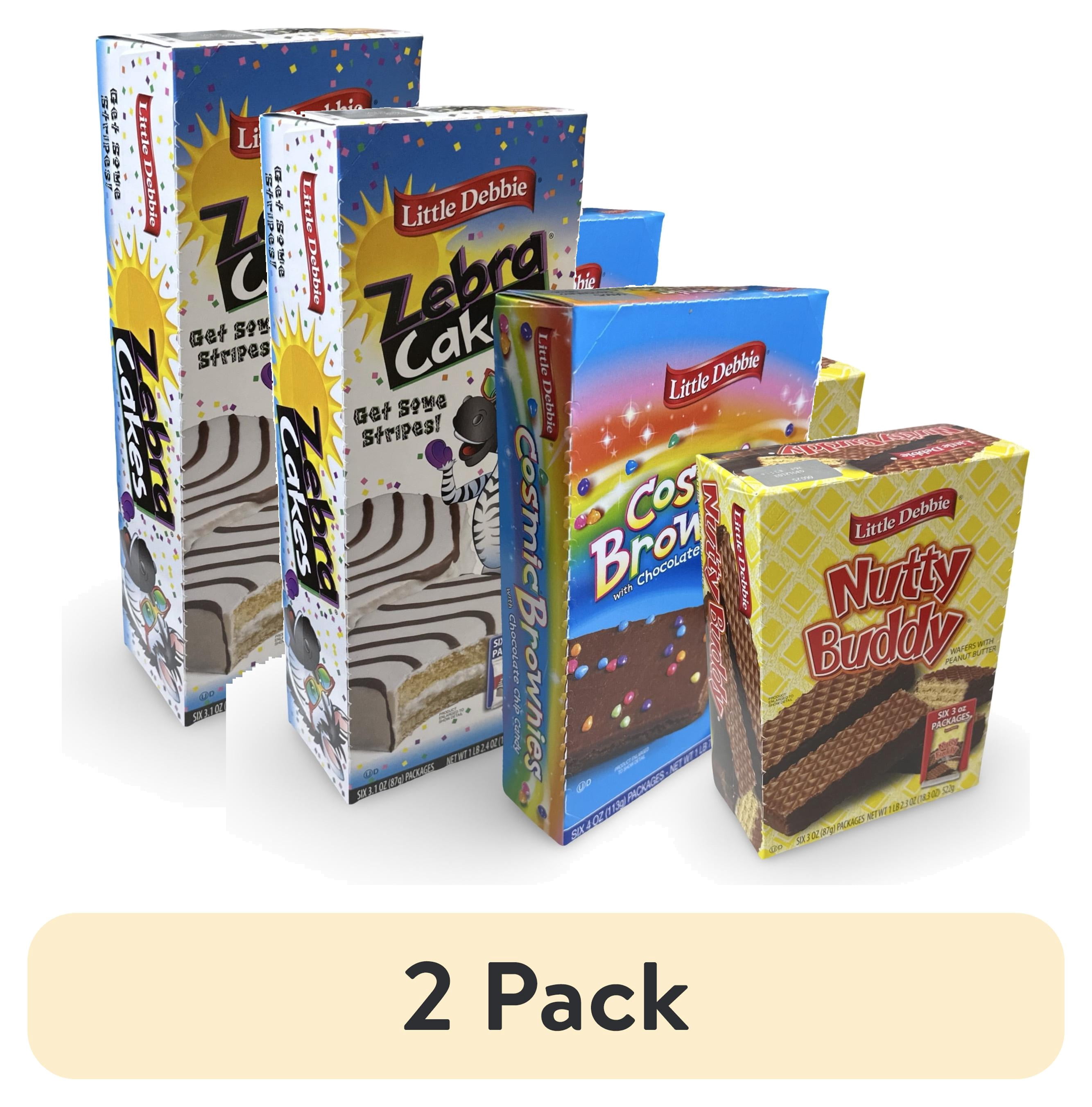 (2 pack) Little Debbie Mega Sized Cakes Combo Packs | Includes: Zebra ...