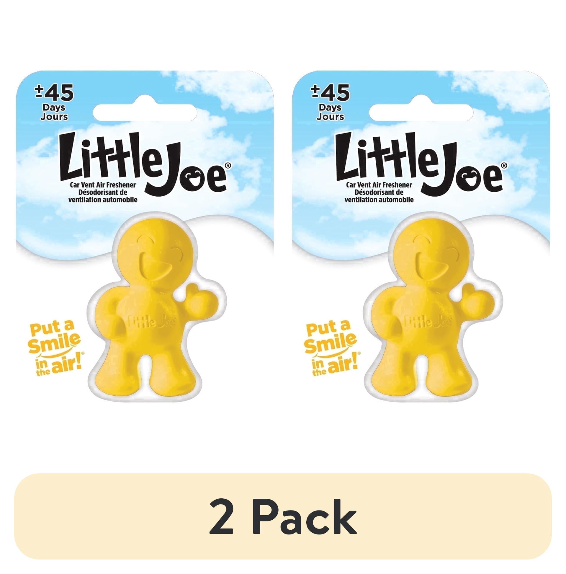 (2 pack) Little Joe 96402 Vanilla Scent, Car Air Freshener, Clips to A/C Air Vent, Alcohol-Free Fragrance Oil, Non-Hazardous and Non-Toxic Plastic, Set of 1