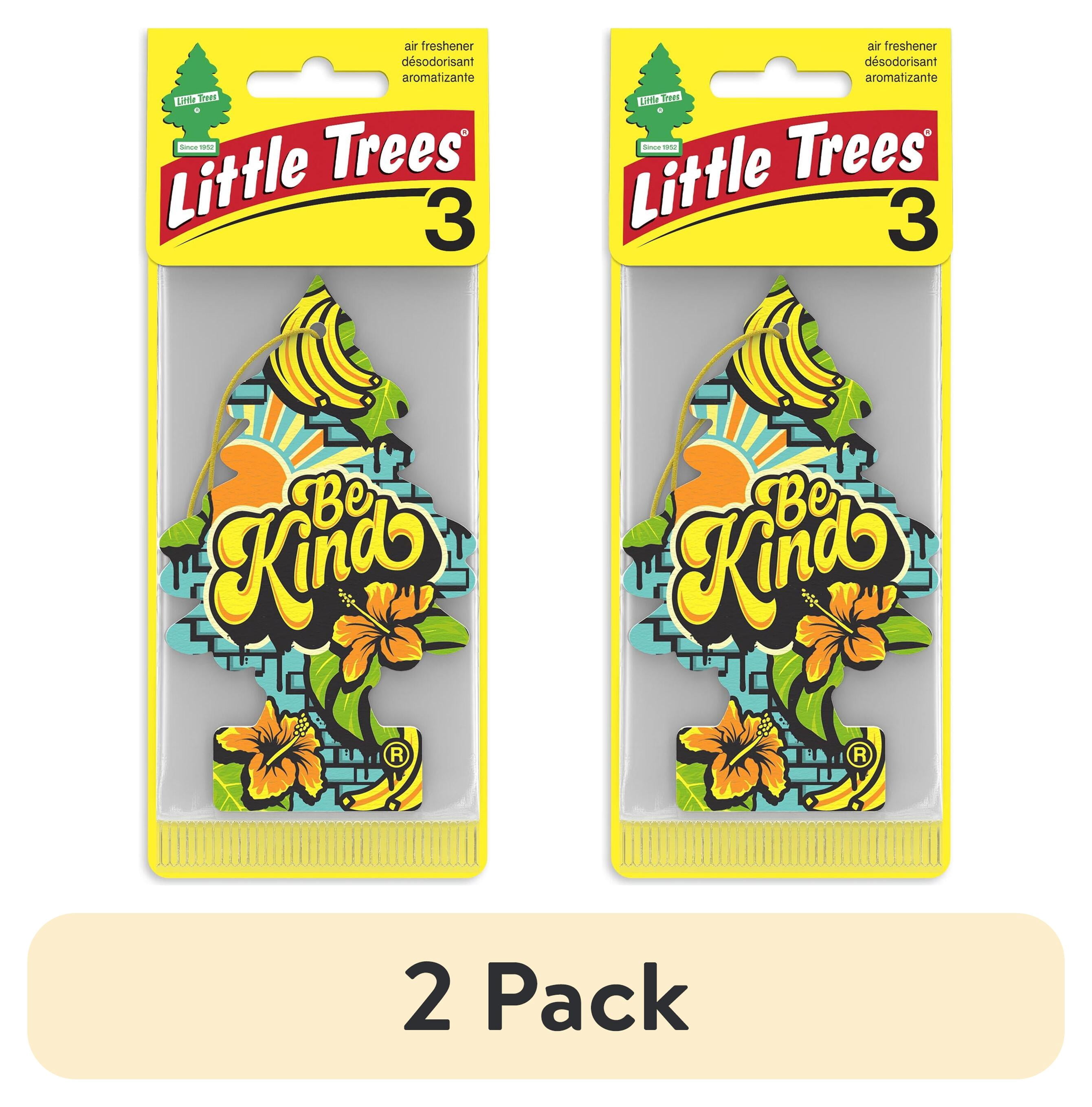 (2 pack) Little Trees Air Freshener Be Kind Fragrance 3-Pack