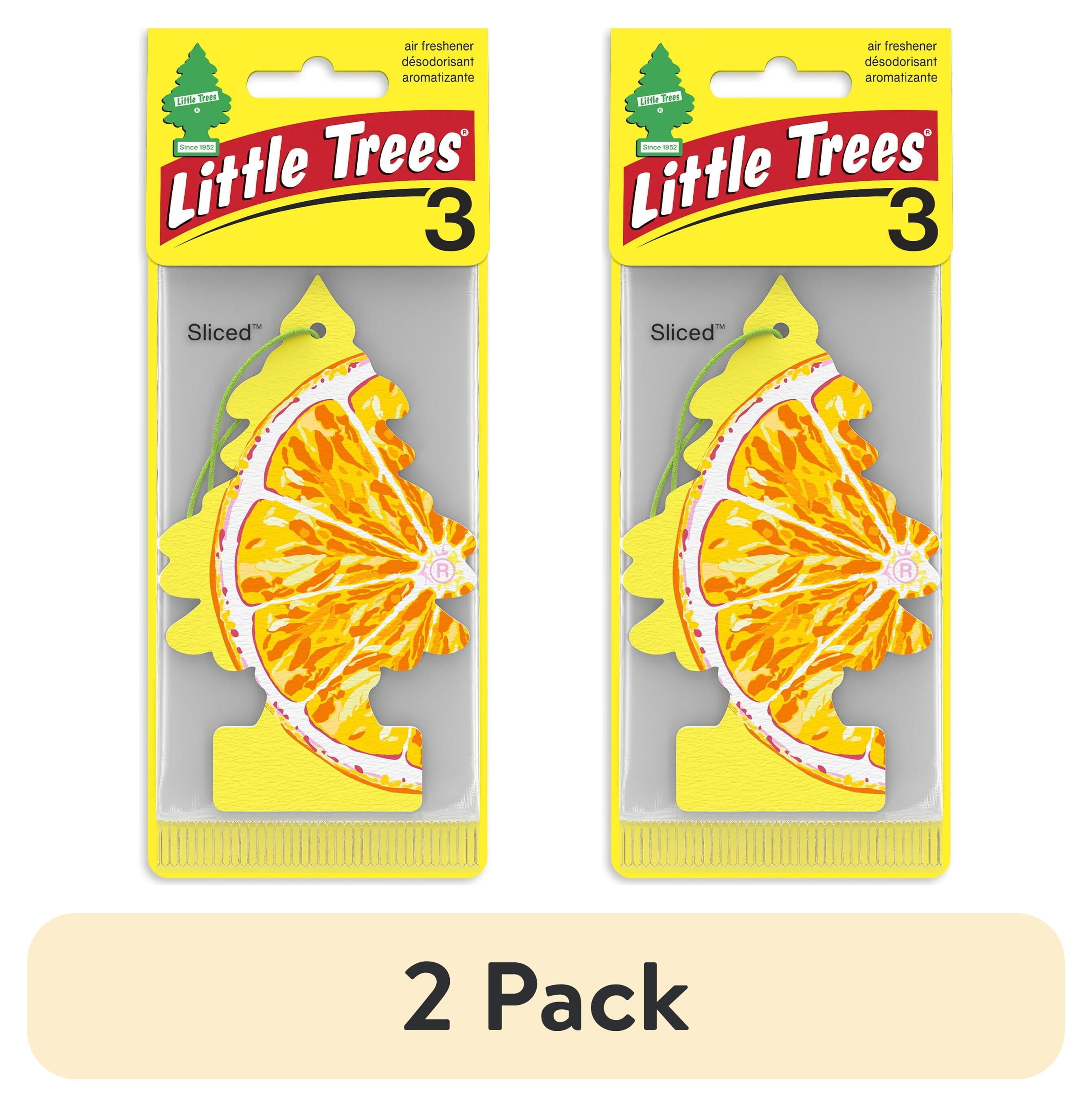 (2 pack) Little Trees Air Freshener Sliced Fragrance 3-Pack