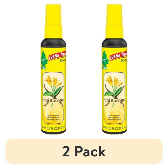 (2 pack) Little Trees Air Freshener Spray Vanillaroma 3.5 fl oz