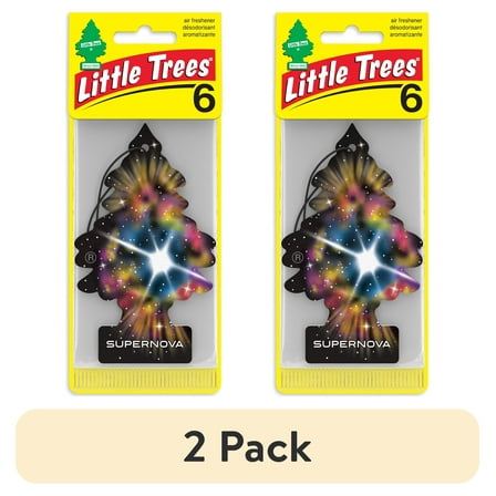 (2 pack) Little Trees Air Freshener Supernova Fragrance 6-Pack