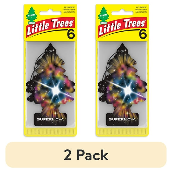 (2 pack) Little Trees Air Freshener Supernova Fragrance 6-Pack