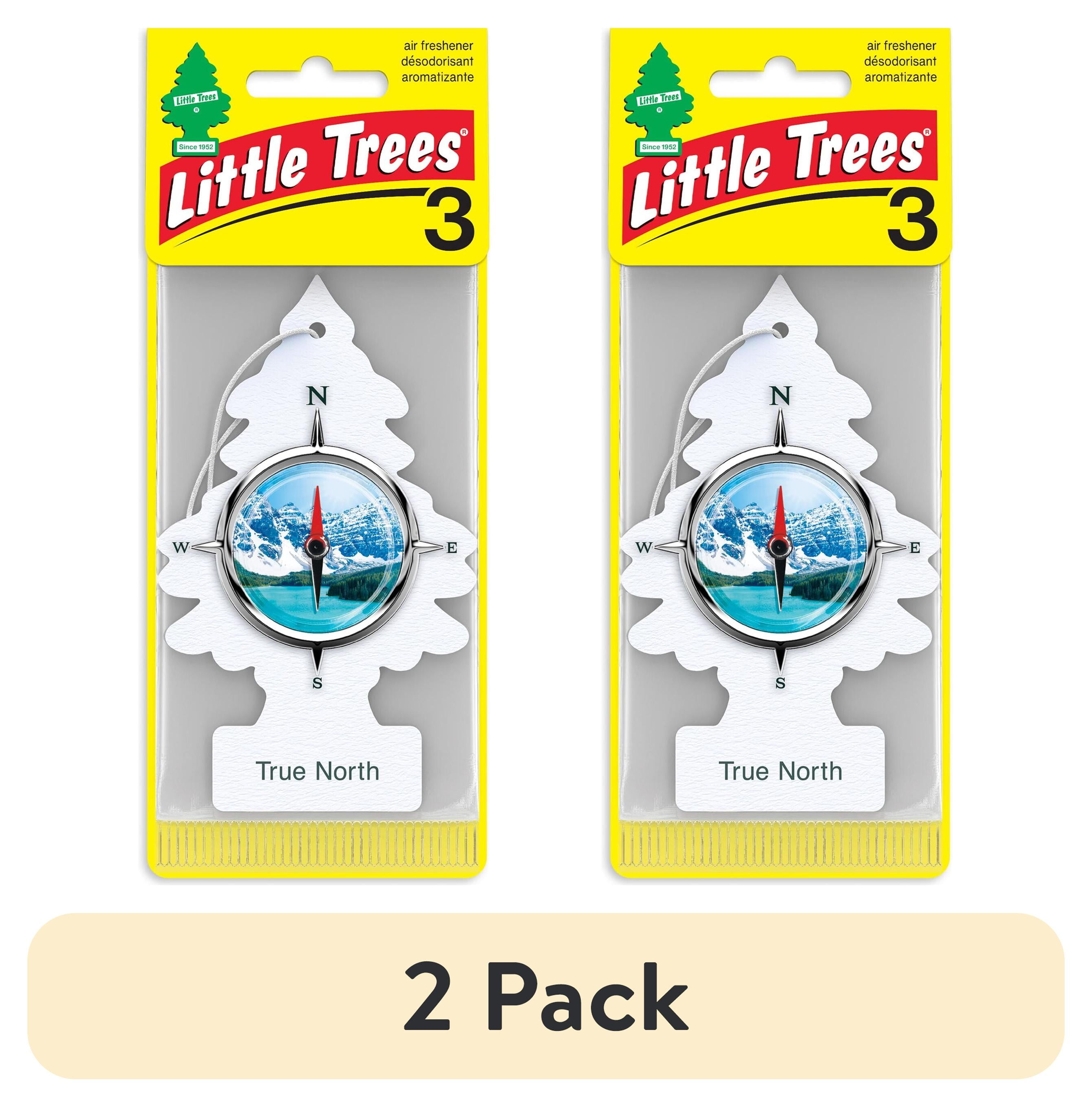 (2 pack) Little Trees Air Freshener True North Fragrance 3 Pack