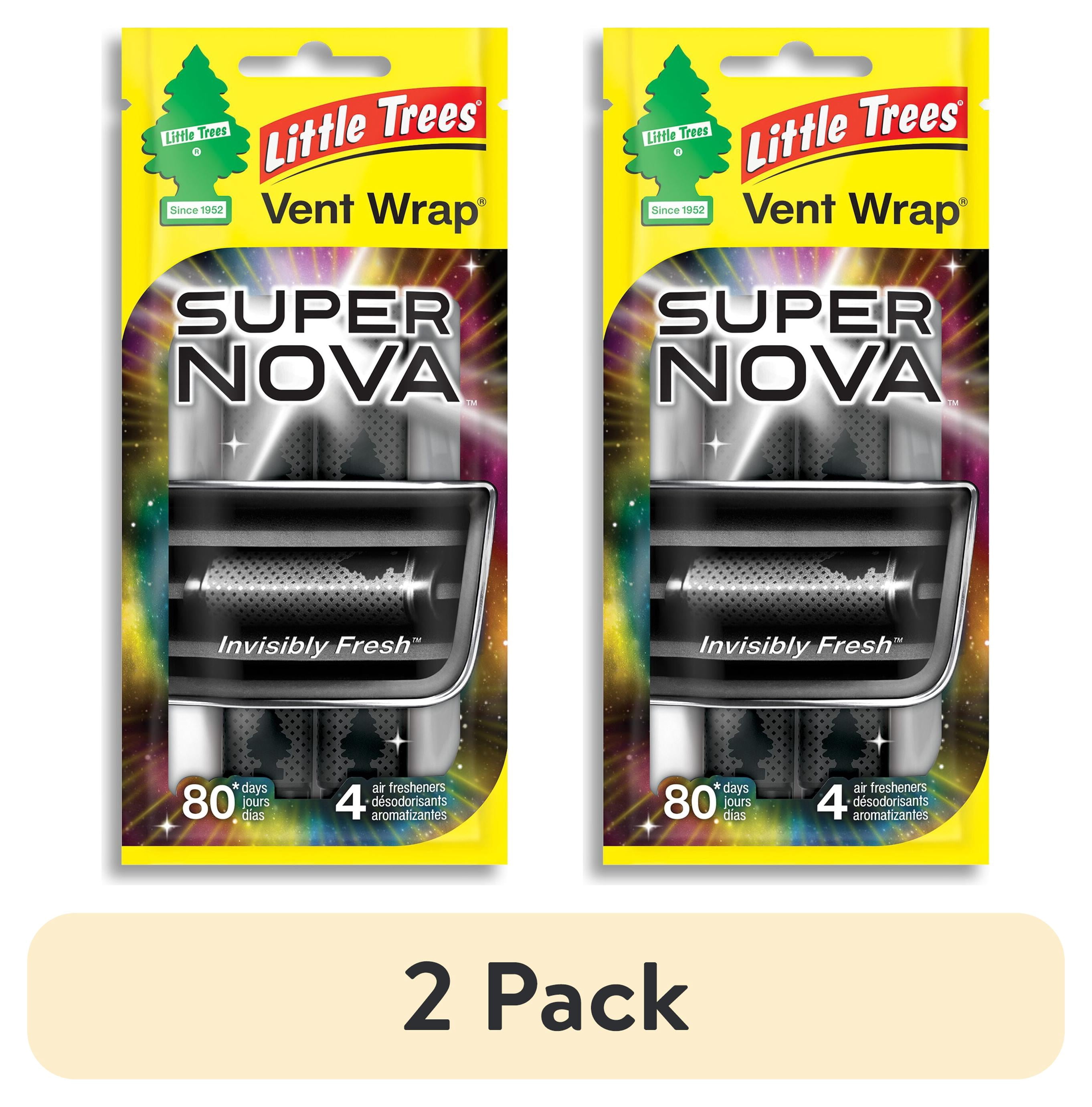 (2 pack) LITTLE TREES VENT WRAP SUPERNOVA 4 CT
