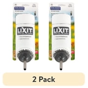 2 pack Lixit Wide Mouth Cage Water Bottles for Rabbits, Ferrets, Guinea Pigs, and Chinchillas