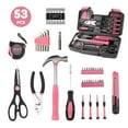 thumbnail image 1 of (2 pack) Lockways 39 PCS Pink Tool Set, with 14 Pcs Power Nuts, Basic Household Tool Kit, Fathers Day Gifts, All Purpose Tool Set with Tool Box for Home, Garage, Office and College Dormitory Use, 1 of 8