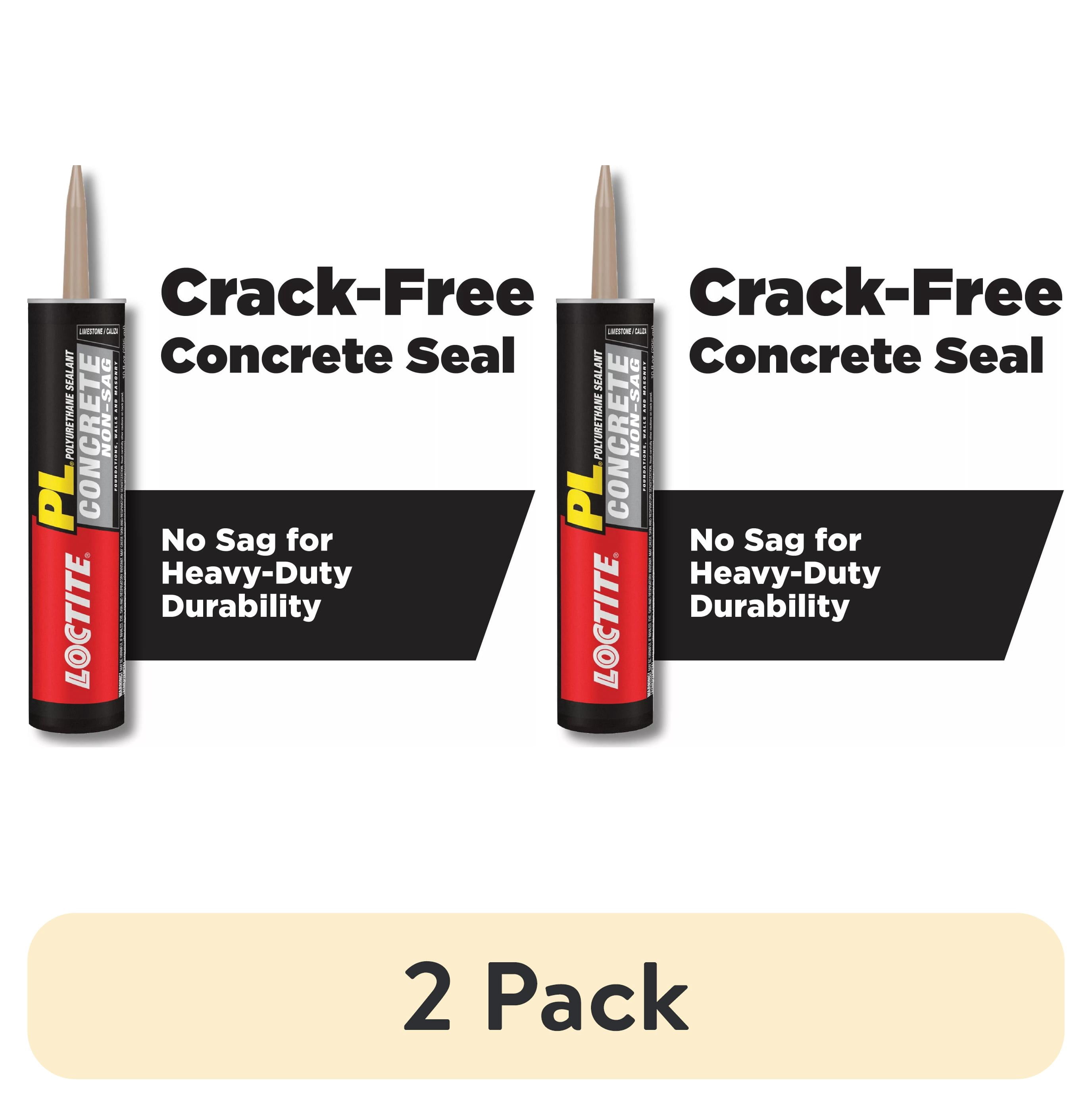 (2 pack) Loctite Pl Polyurethane Sealant Concrete Non-Sag, Pack of 1, Gray 10 fl oz Cartridge