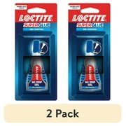 (2 pack) Loctite Super Glue Gel Control, Pack of 1, Clear 0.14 fl oz Bottle