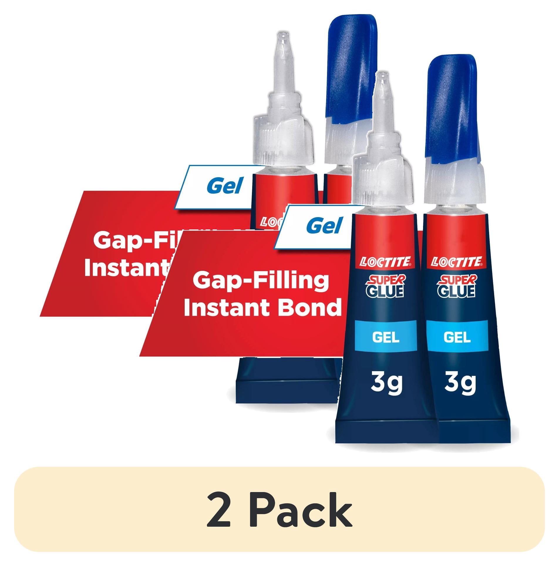 (2 pack) Loctite Super Glue Gel Tube, 1 Pack of 2 Tubes, Clear 0.11 oz Tubes