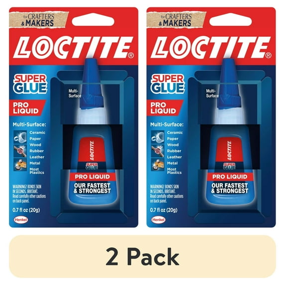 (2 pack) Loctite Super Glue Liquid Professional, Pack of 1, Clear 0.7 oz Bottle