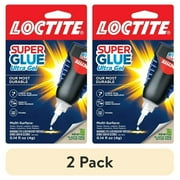 (2 pack) Loctite Super Glue Ultra Gel Control, Pack of 1, Clear 4 g Bottle