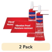 عبوتان من Loctite Threadlocker Red 271 لاصق دائم، عبوة من 1، أنبوب أحمر 0.2 أونصة