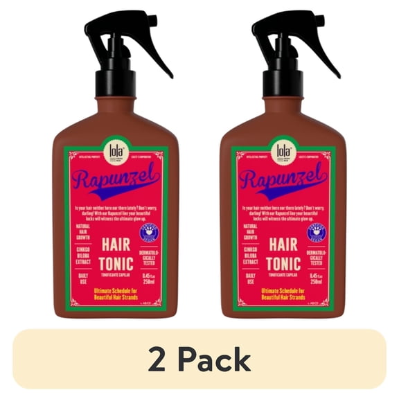 (2 pack) Lola From Rio Rapunzel Hair Tonic, Reduces Hair Loss & Stimulates Growth, For Long, Strong, Healthy Hair, All Hair Types, 8.45 fl oz