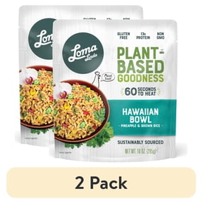 (2 pack) Loma Linda Hawaiian Bowl with Pineapple and Brown Rice, 10 oz (shelf stable) packaged meals