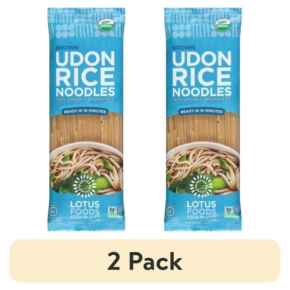 (2 pack) Lotus Foods - Noodles Organic Brown Rice Udon - 8 oz