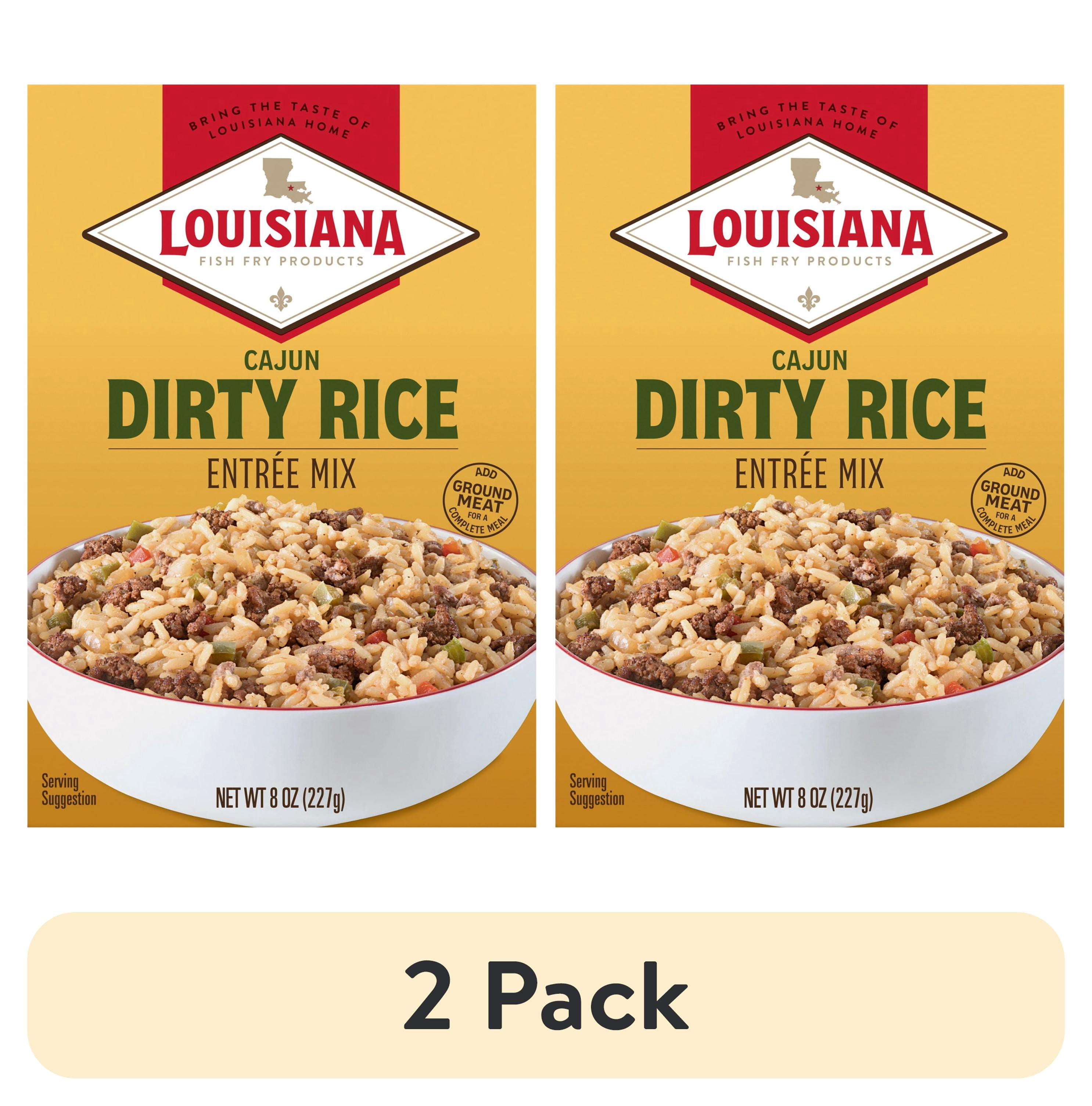 (2 pack) Louisiana Fish Fry Cajun Dirty Rice Mix, 8 oz - Walmart.com